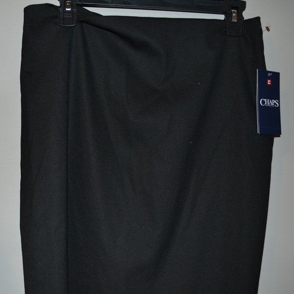 Chaps Black Skirt - Picture 1 of 8